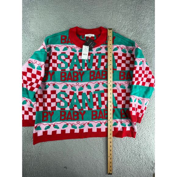 Ugly Christmas Sweater Mens XL Pullover Santa Baby Holiday Grayson Threads NWT - Picture 3 of 7